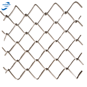 Tùy chỉnh 60x60 50x50 1.6 m/1.8 m/2.1mm 2.5mm x 25 m mạ kẽm Chuỗi liên kết lưới hàng rào - Product Image 2