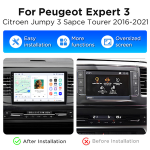 Radio Android para Auto Junsun para Peugeot Expert 3, Citroën Jumpy 3, Space Tourer 2016-2021, CarPlay, Bluetooth, GPS, Sistema de Navegación - Product Image 2