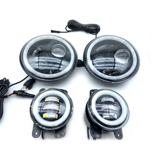 ไฟหน้า LED RGB ขนาด 7 นิ้ว รุ่น ADT สำหรับ JT JL JK พร้อมไฟตัดหมอกแบบไดนามิกหลายสี ไฟหน้า JK RGB - Product Image 2