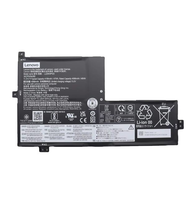 Original Laptop Battery 5B11K08432 L22M3PG0 for Lenovo 100e Chromebook Gen 4 11.31V 47Wh 3-Cell Laptop Battery