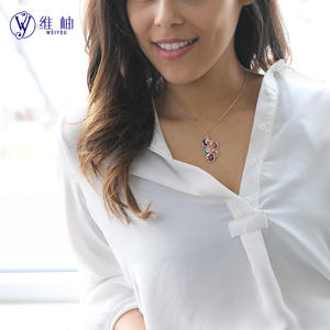 Collier en forme de goutte d'eau avec pierre de naissance et feuille, 12 couleurs, gravure personnalisée du nom, cadeau pour la fête des mères, produit POD pour dropshipping Shopify - Product Image 2