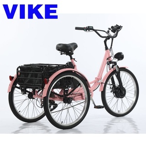Tricycle d'appoint électrique à pédale de 24 pouces vélo à trois roues personnalisé intégré 36v capteur intelligent sorties de pneus minces en acier - Product Image 2