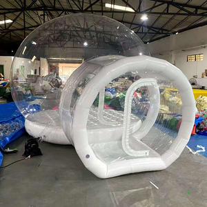 Gran oferta, tienda de cúpula inflable de PVC transparente, <span class=keywords><strong>casa</strong></span> de burbujas transparente con soplador para globos voladores - Product Image 3