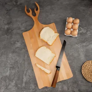 Tagliere in legno d'acero personalizzato a forma di cervo manico da cucina carcuterie per uso domestico per il regalo di natale