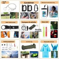 XUANLAN CY-110 Équipement de camping durable pour l'extérieur, kit d'urgence multifonctionnel pour la survie en milieu sauvage