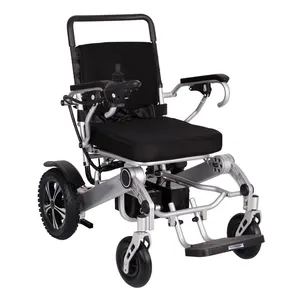 Aluminium Lightweight Powered Wheelchair Foldable Electric Wheelchair For Elderly