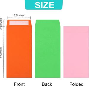 Enveloppes <span class=keywords><strong>en</strong></span> papier Kraft rose recyclé personnalisées, enveloppes d'argent - Product Image 6