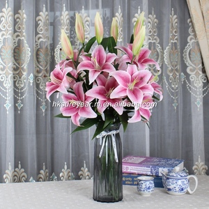 Flor de Lirio Artificial Realista al Tacto, de PU, con Tallo Largo de 89 cm, Lirio de Látex con Alambre de Hierro para Decoración del Hogar, Adornos para Bodas - Product Image 3