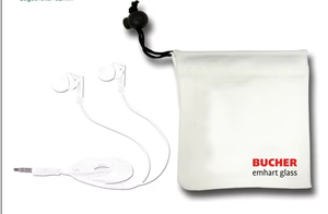 Estuche para Gafas de Microfibra con Cordón y Logotipo Impreso - Product Image 2