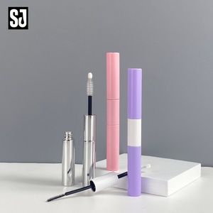 Sujiang - Envase Doble para Rímel y Delineador de Ojos, Transparente y Negro, 2 en 1, Tubo Personalizado para Brillo Labial con Pincel, 4 ml - Product Image 2