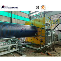 Nouvelle ligne d'extrusion de tuyaux en spirale à paroi creuse pour usine en climat chaud