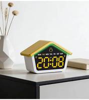 Jam Alarm Digital Cuckoo Penjualan Panas, Angka Besar, Penyesuaian Kecerahan Atmosfer, Kontrol Kecerahan Hari Libur (DST)