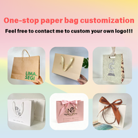 Sac en papier recyclé de luxe de haute qualité, nouveau design, impression de logo personnalisée pour les cadeaux, l'emballage des vêtements