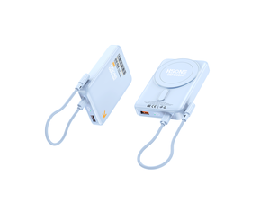 Cargador Portátil Magnético Personalizado LC03 OEM 4 en 1 con Cable Integrado, 20W PD, 15W Inalámbrico, Certificaciones 3C, CE, FCC, RoHS, UL - Product Image 2