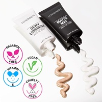 Crème hydratante pour le visage, base de maquillage, effet mat, transparente, végétarienne, OEM, CN