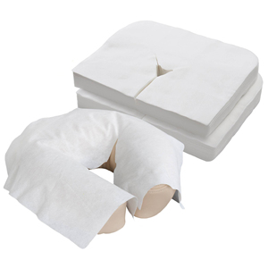 100 pièces/sac de couverture d'appui-tête jetable pour <span class=keywords><strong>spa</strong></span> de massage 100% couverture de repose-visage jetable en coton - Product Image 3