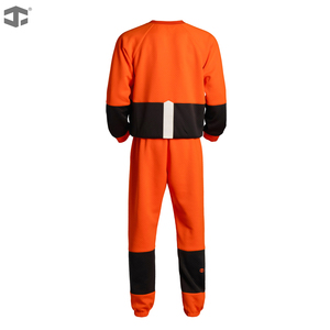 Sweat-shirt et pantalon réfléchissants à col rond pour homme de <span class=keywords><strong>la</strong></span> série JIADE WorkPro, couleur contrastée, printemps-automne - Product Image 5