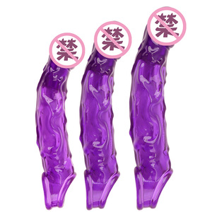Penis sleeve, wolf tooth-shaped realistic dildo, sperm-locking male product, contraceptive, penis enlargement, can be used even - Product Image 2