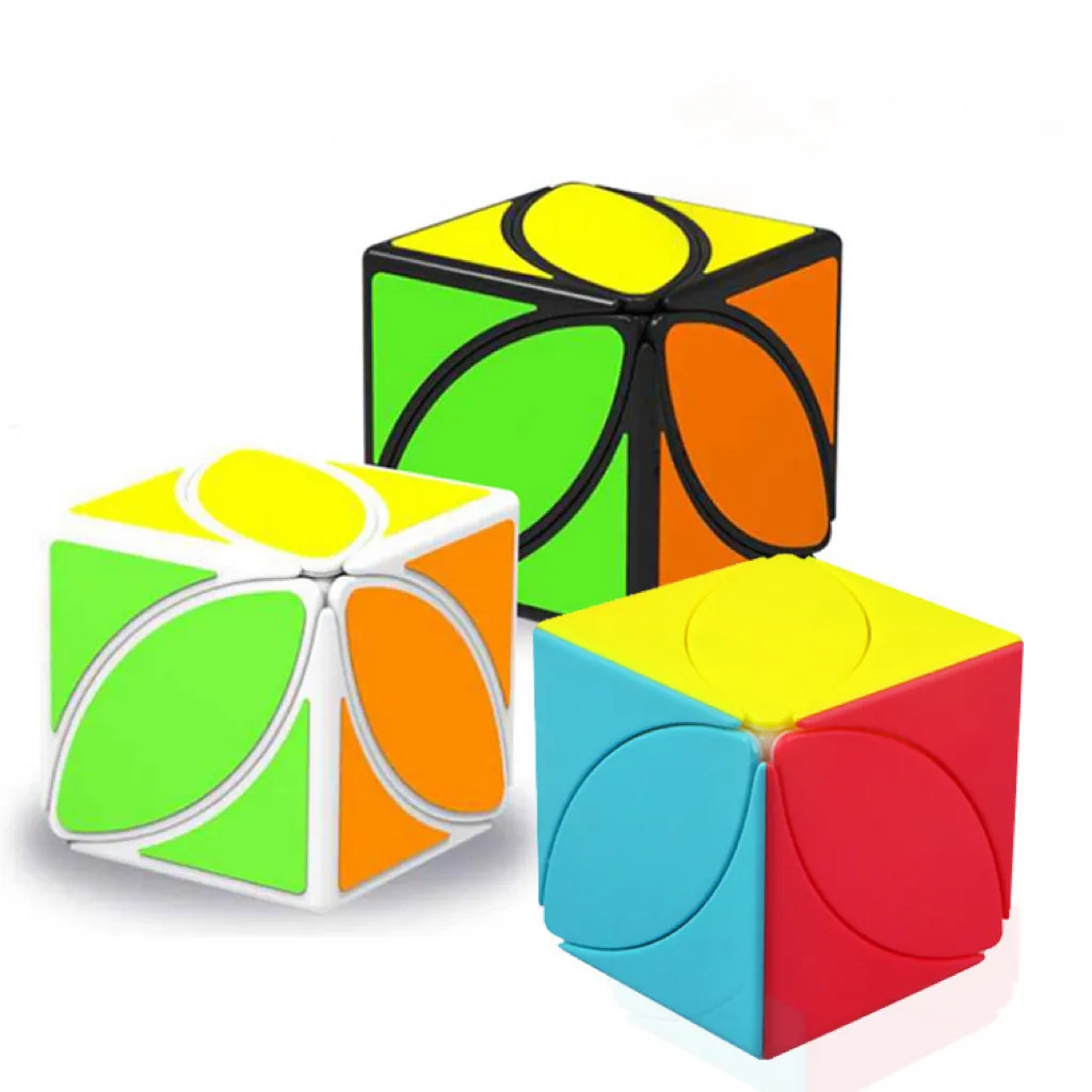 Jogo mágico profissional Cube de velocidade Cube Série Quebra-cabeça flexível Brinquedos Educativos 4 Cores laterais Jogo Cubo mágico para crianças