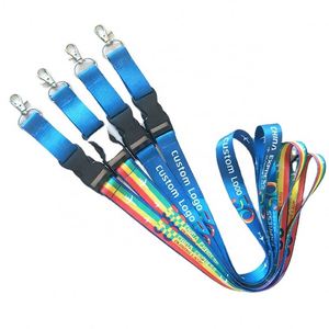 Cordon personnalisé en polyester avec logo pour permis de travail, cordon en nylon sérigraphié, sangle de suspension pour téléphone - Product Image 6