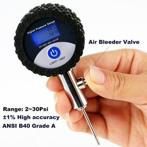 Digitale Draagbare Bal Drukmeter 30psi 40Mm Met Vier Eenheden Van Druk Lcd-Scherm Ansi B40 Voor Voetbal - Product Image 4