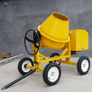 Bétonnière diesel portable à 4 roues Easy Transport, capacité de 510 L, petite capacité avec alimentation et décharge manuelles en eau, haute efficacité - Product Image 1