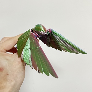 Oferta Especial: Decoración Navideña de Plástico Impresa en 3D, Diseño de Golondrina Articulada y Móvil, Estilo Animal, Ideal como Regalo - Product Image 3