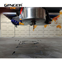 GANGER Router CNC 3D de 5 Ejes, Sierra para Esculturas en Piedra, Máquina de Corte de Azulejos a 45 Grados, Motor de 15KW, Multifuncional