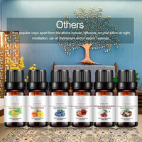Ensemble d'huiles essentielles 100% pures et naturelles de lavande, d'arbre à thé et d'eucalyptus, avec étiquette personnalisée, pour le soin du corps, l'aromathérapie et les massages pour femmes.
