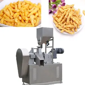 Kurkure Snack Production Extruder Factory Crunchy Cheese Flavored Snacks Food Making Machine