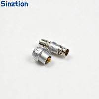 Conector de Aviación Impermeable Macho y Hembra F102, Compatible con el Conector Circular de Desconexión Rápida Fischer, Corto