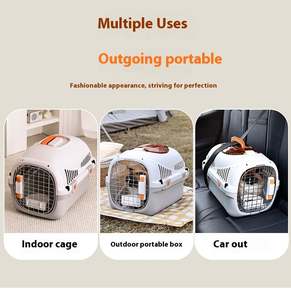 2025 New Cats Pet Travel Carrier 2-Door Skylight <b>Top</b>-<b>Load</b> Hard-Sided Dogs Airline Approved Dog Crate for Pets up to 15 Lbs - Product Image 3