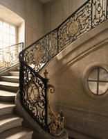 Escalier en spirale en acier inoxydable personnalisé HZ, garde-corps en fer forgé, utilisation intérieure moderne, installation DIY pour villa et hôtel