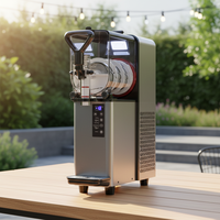 Trituradora de Hielo Eléctrica Industrial de Acero Inoxidable, Portátil, Multifuncional, Mini Máquina para Hacer Granizados, Capacidad de 2L, para Uso Doméstico y al Aire Libre