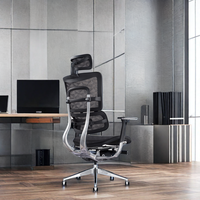 JNS801 Mobilier de bureau commercial Dossier haut Cadre en aluminium massif Chaise de bureau ergonomique en maille avec soutien lombaire