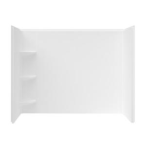 壁パネル,壁装飾シャワーサラウンド<span class=keywords><strong>3</strong></span>層収納ラック白アクリル浴室壁パネル - Product Image 1