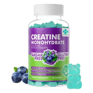 Kreatin monohidrat Gummies taurin ve B vitaminleri Gummies yabanmersini lezzet kreatin Gummies erkekler ve kadınlar için