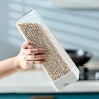 Récipients transparents de stockage des aliments dans la cuisine, boîte de stockage scellée sous vide, pot de riz, boîte de stockage des céréales