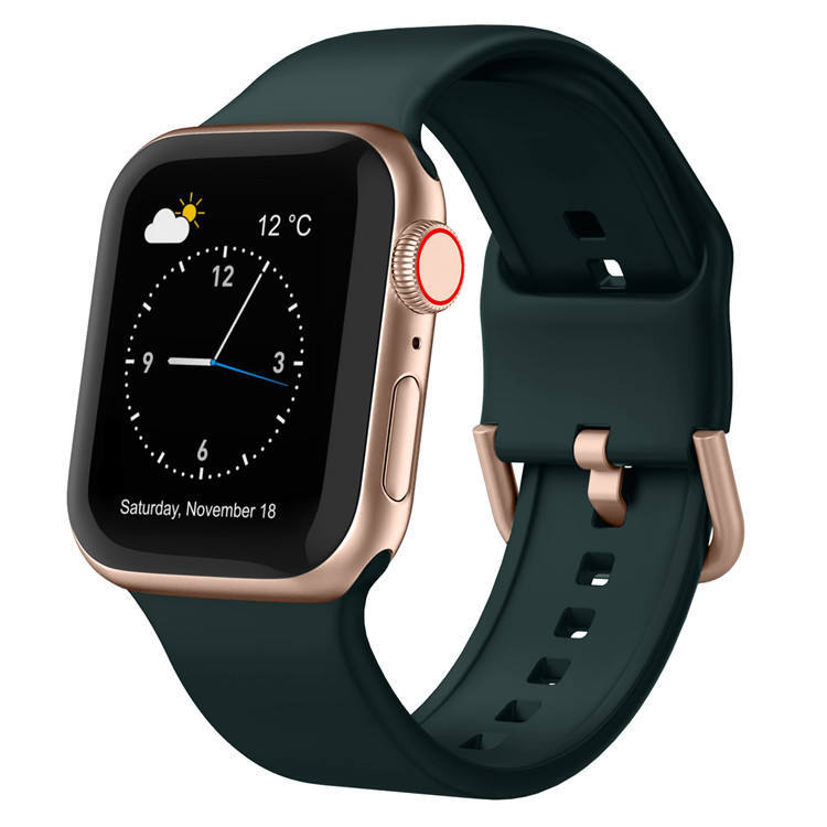 2022 Новое поступление APPLE-S008 силиконовый Смарт-часы аксессуары для часовых ремешков для наручных часов Apple Watch, ремешок серии 7 наручных часов Apple Watch, версии