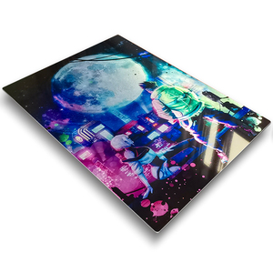 Personnalisable en aluminium 16 "et 24" Transfert de chaleur Sublimation de colorant Brillant Manga HD Anime Arcane Jinx Movie Poster en métal - Product Image 4