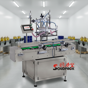 Solidpack 2 Başlıklı Otomatik Fıstık Zeytin Yemeklik Yağ Dolum Makinesi - Product Image 1