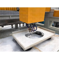 Panda 1308 Évier Comptoir Machine De Découpe Prix Forage Polissage Meulage Cnc Pierre Gravure Machine pour Quartz Marbre