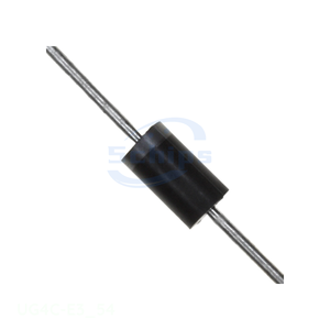 Single Diodes UG4C-E3/54 Components Electronic Manufacturer Channel DO-201AD, Axial DIODE STANDARD 150V 4A DO201AD - Product Image 1