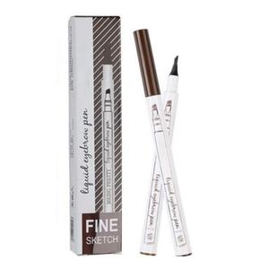 Lápiz de cejas líquido de cuatro cabezas resistente al agua con patrón de tallado <span class=keywords><strong>muy</strong></span> fino, bolígrafo de cejas de doble cabeza con ingredientes químicos - Product Image 6