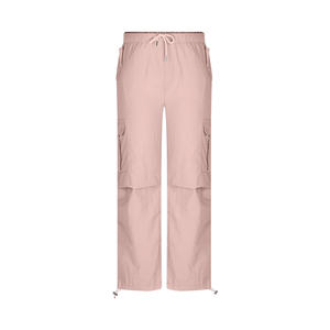 Pantalones Cargo de Tela Oxford Regular Corte Regular para Hombre con Bolsillos Laterales Discretos, Transpirables y de Estilo Casual Contemporáneo - Product Image 1