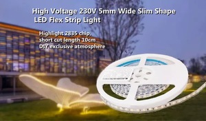 Nueva Tira de Luces LED 220V 2835 de 5mm, Flexible, Solo Necesita un Interruptor para Encender y Apagar - Product Image 6