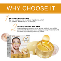 WEST MONTH Shantou Snail Patchs pour les yeux lissants, raffermissants, hydratants, nourrissants en profondeur et rafraîchissants