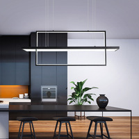 Lustre noir de luxe moderne minimaliste de Style nordique JACKSUN pour salon salle à manger lampes suspendues pour salon salle à manger