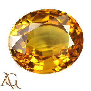 พลอยแซฟไฟร์สีเหลืองธรรมชาติ รูปทรงวงรี เจียระไนแบบเหลี่ยม สำหรับทำเครื่องประดับ อัญมณีแท้ รับรองคุณภาพ ขายส่ง - Product Image 2