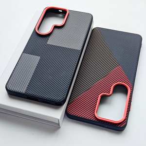 เคสโทรศัพท์กันกระแทกสุดหรู ดีไซน์พรีเมียม ผิวสัมผัสคล้ายพีซี ผสมผสานเนื้ออะรามิดไฟเบอร์ สีสันหลากหลาย สำหรับ <span class=keywords><strong>Samsung</strong></span> S26 <span class=keywords><strong>Ultra</strong></span> S25 S24 - Product Image 2